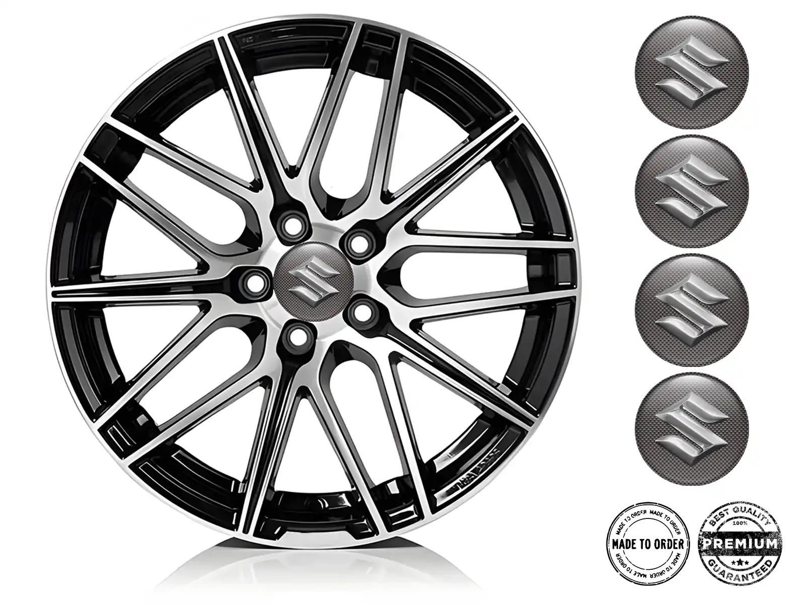 Suzuki Adesivi Cerchio Auto Stile Silicone Logo